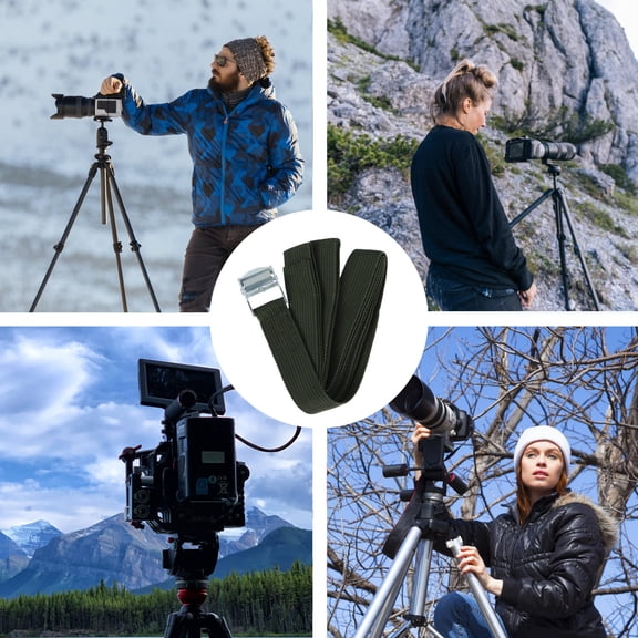 Luxshiny 4Pcs Hunting Camera Strap Fastening Belt for Outdoor Field Cameras