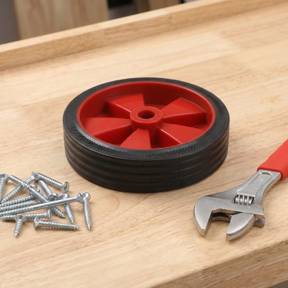 Luxshiny 4Pcs Industrial 5Inch Air Compressor Replacement Wheels for Stable Appliance Mobility