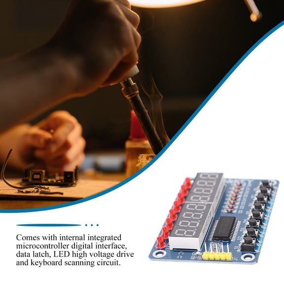 Luxshiny 4Pcs LED Digital Tube Display -bit Rectangular for Repair and Upgrade Projects