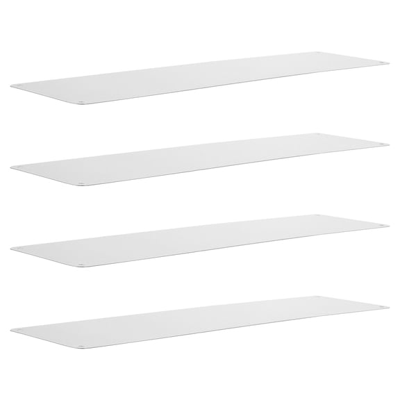 Luxshiny 4Pcs Lightweight Aluminum Kick Plate for Door Bottom Guard Suitable for Wood Metal Tile Floors