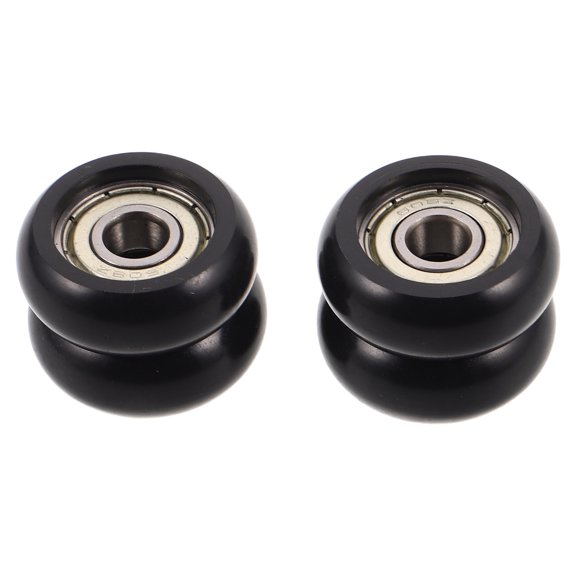 Luxshiny 4Pcs Lightweight Plastic Fitness Roller Wheels for Exercise Bike and Treadmill Mobility