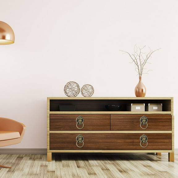 Luxshiny 4Pcs Lion Head Shaped Pull Ring Zinc Alloy for Furniture Knobs Homeowners DIY Enthusiasts