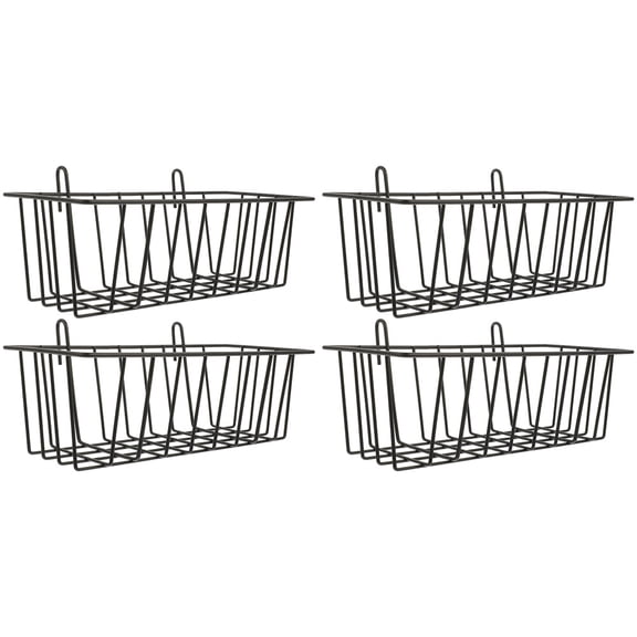 Luxshiny Small Animal Feeders with Iron Rack, Black Smooth Edges, 4 Pieces for Pets and Rodents