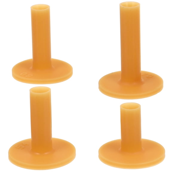Luxshiny 4Pcs Orange Cowhells Golfs Tees Wear Resist for Longer Roll and Reduced Impact Resistance