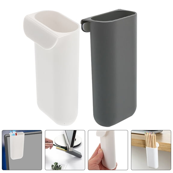 Luxshiny 4Pcs PP Material Pen Container for Teacher Pencil Holder 4.3x2.2x1.9in