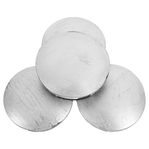Luxshiny 4Pcs Plated Silver Rubber Post Caps Outdoor Dock Pole Guardrail Protective Fence Post Covers