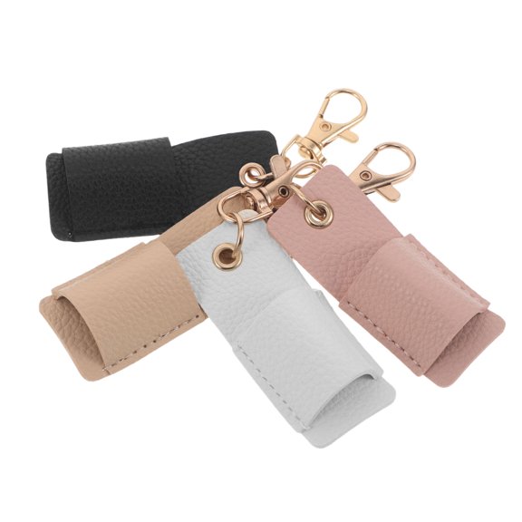 Luxshiny 4Pcs Premium Pen Holder Pouch with Clip Assorted Colors Portable Pen Sleeve for Office