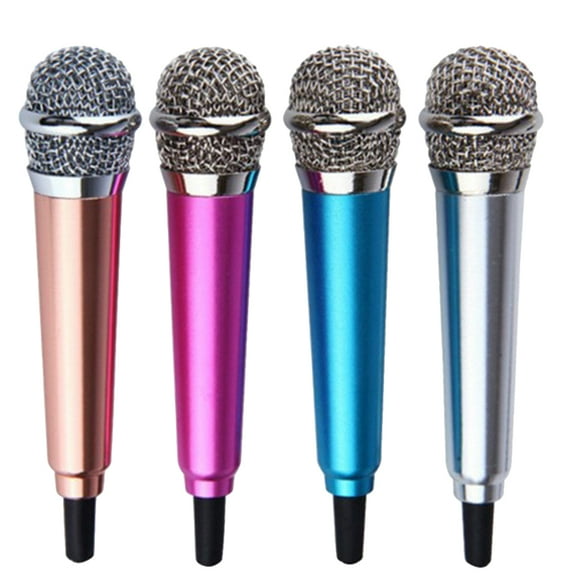 Luxshiny 4Pcs Recording Microphone Compatible with Laptop Notebook for Clear Voice Capture