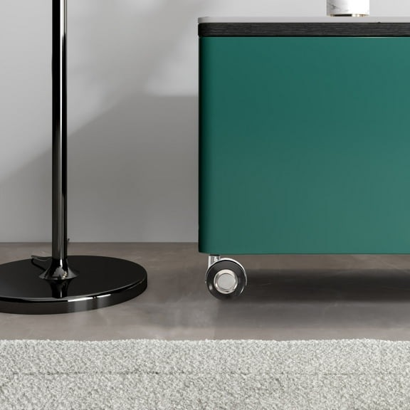 Luxshiny 4Pcs Replacement Wheels for Wire Shelving Zinc Alloy Plastic Material Threaded Stem Design