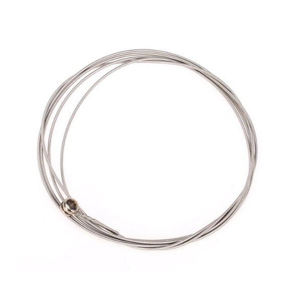 Luxshiny 4Pcs Silver Steel Bass Guitar Strings Set for Replacement and Performance