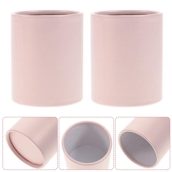 Luxshiny 4Pcs Small Pink Round Flower Box Container for Elegant Bouquet Presentation and Decor