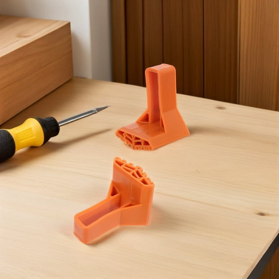 Luxshiny 4Pcs Step Ladder Rubber Feet Replacement Pads Orange for Enhanced Ladder Stability Indoors