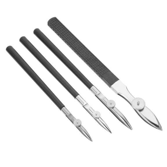 Luxshiny 4Pcs Straight Draw Pen Set Black Adjustable Fluid Pen for Line Drawing