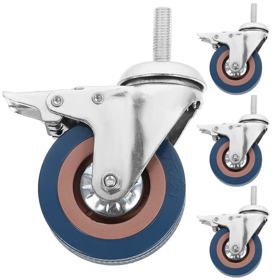 Luxshiny 4-Pack Swivel Caster Wheels with Smooth Multi-Directional Movement for Heavy Duty Industrial Use