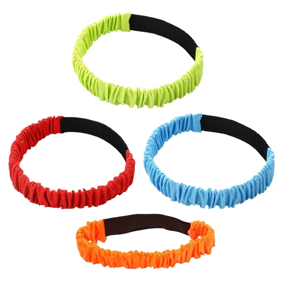 Luxshiny 4Pcs Three Legged Race Bands with High Elasticity for Outdoor Team Building Activities