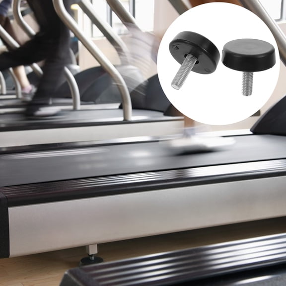 Luxshiny 4Pcs Universal Adjustable Mounting Screws for Fitness Equipment with Anti-Slip Rubber