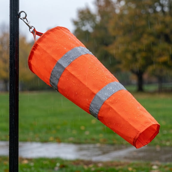 Luxshiny 4-Pack Indicator Flags with Reflective Orange Oxford Fabric for Outdoor Use