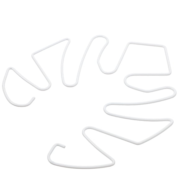 Luxshiny 4Pcs White Metal Plant Growth Rings for Sturdy Indoor Climbing Plant Support