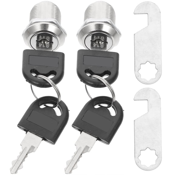 Luxshiny 4-Pack Zinc Alloy Cam Locks Finish for Home Office Cabinet Drawer Security, Strong and Design