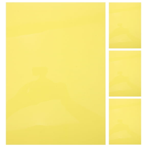 Luxshiny 4Sheets Heat Shrink Sheets Craft Matte Colored 29x0.3937x20x0.3937in for Shrinkable Decorations Diy Projects
