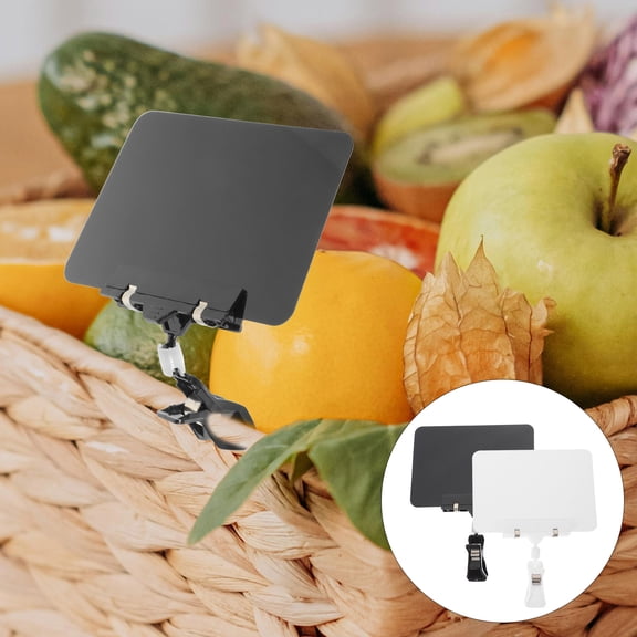 Luxshiny 4pcs Basket Label Clips Plastic Label Holders PVC White Reusable for Business Owners