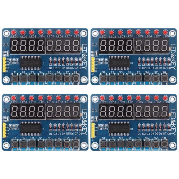 Luxshiny 4Pcs Led Module Display Screen Blue for Electronics Enthusiasts and Engineers