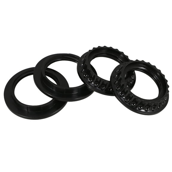 Luxshiny 4pcs Lamp Shade Holder Black Plastic Light Bulb Rings for Table Lamps