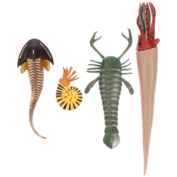 Luxshiny 4pcs Sea Animal Figurines Mini Marine Animal Models Assorted Color PVC for Game Props