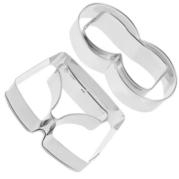 Luxshiny 4Pcs Multi Functional Metal Cookie Cutters for Baking Cakes Cookies and Fried Eggs