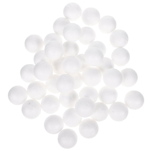 Luxshiny 500Pcs Foam Craft Balls White Polystyrene Spheres for Holiday and Party Ornament Making