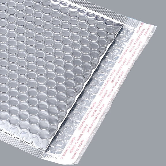 Luxshiny 50Pcs Aluminum Bubble Bag Shockproof Small Envelope for Logistic Express