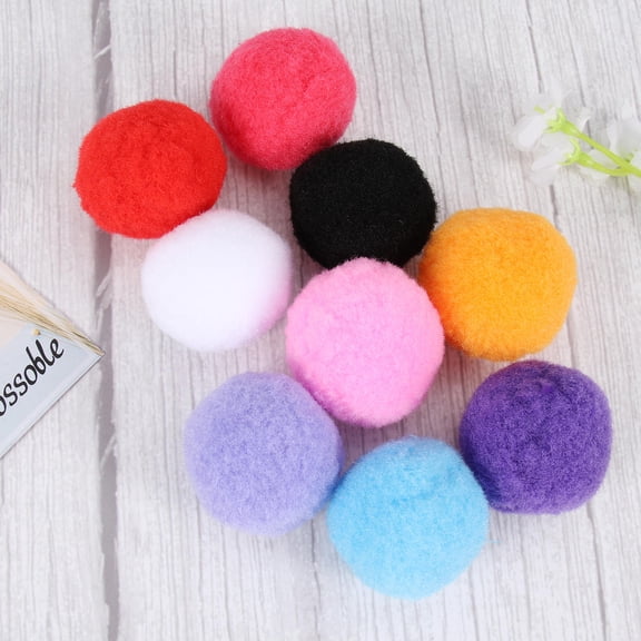 Luxshiny 50Pcs Craft Pom Poms Assorted Colors for Party Decorations and Creative Handmade Crafts