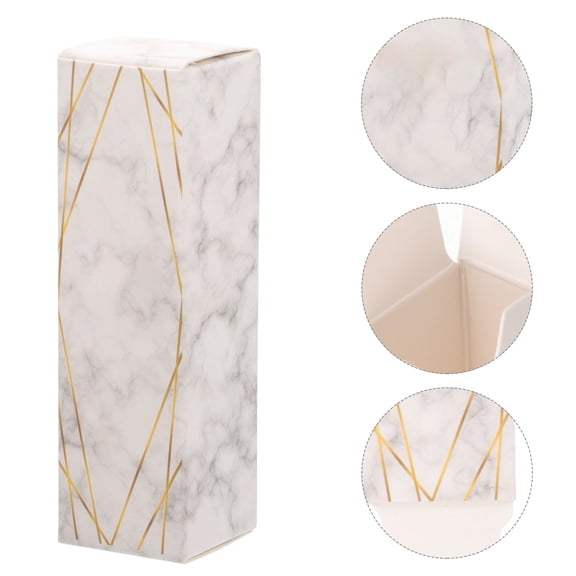 Luxshiny 50Pcs Multipurpose Paper Lipstick Wrapping Boxes for Lip Gloss Tube and Perfume Storage
