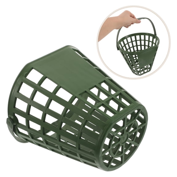 Luxshiny 50Pcs Outdoor Golf Ball Bucket with Handle Made from High Strength Plastic for Long-Term Use