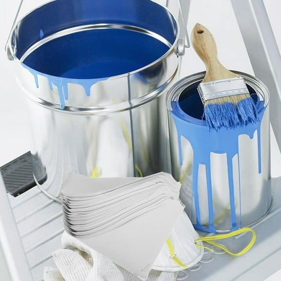 Luxshiny 50Pcs Nylon Mesh Paint Filter Funnel for Paint Straining and Automotive Oil Filtering