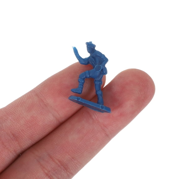Luxshiny 50Pcs Plastic Soldier Models Assorted Color Military Figures for Imaginative