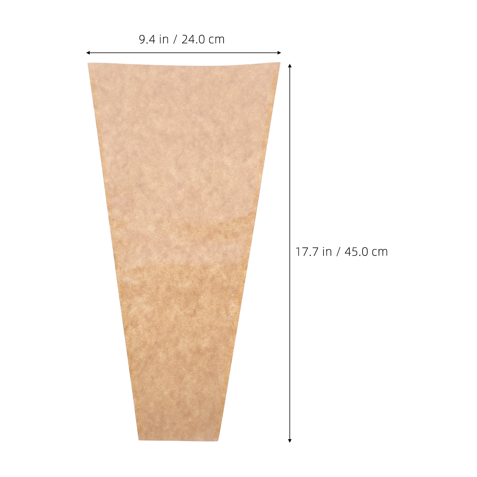 Luxshiny 50Pcs Rectangular Brown Flower Bouquet Sleeves for Diy Flower Arrangements and Floral Shops