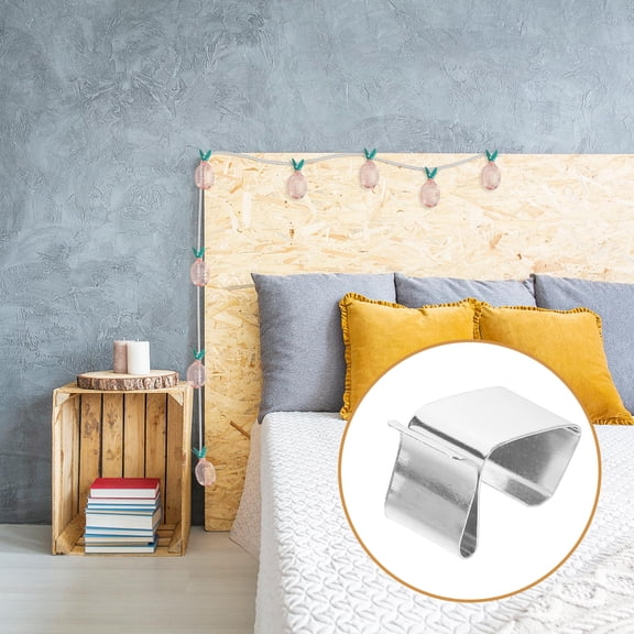 Luxshiny 50Pcs Silver Metal Outdoor Light Hooks for Hanging Christmas String Gutters