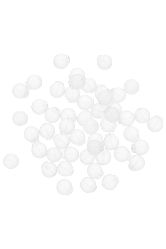50 Pieces Clear Silicone Earring Backs Replacement for Pierced Ears and Jewelry Repair Accessories