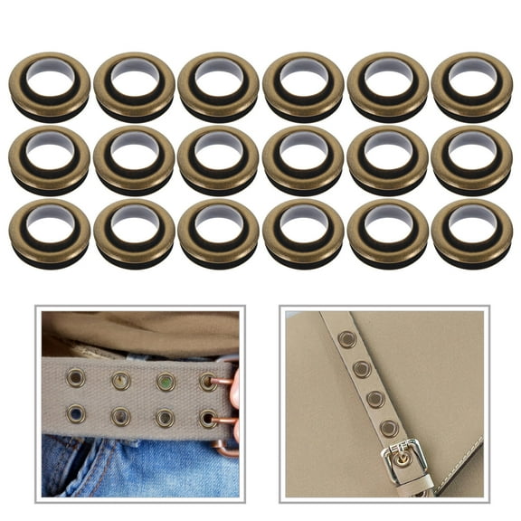 Luxshiny 50 Sets Copper Eyelets for Shoes, Clothing, Crafts with Assorted Colors and Sizes Kit
