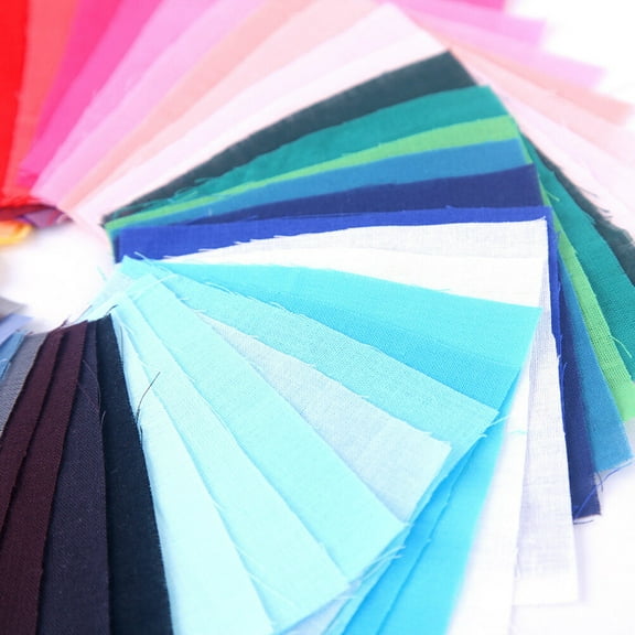 Luxshiny 50pcs Diy Cotton Patchwork Fabric Squares For Crafting Sewing And Quilting Projects Accessories For Women