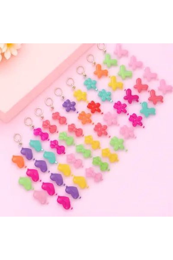 50pcs Toddler Hair Clips Set for Girls, Plastic Accessories for Daily Wear and Costume Parties