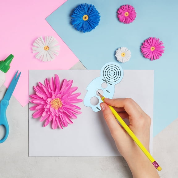 Luxshiny 5Pcs Blue Paper Rolling Tool Curling Holder Ergonomic Design for DIY Projects