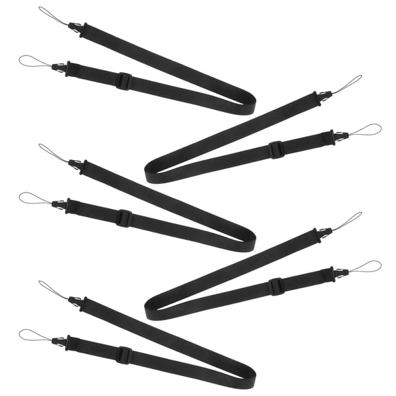 Luxshiny 5Pcs Camera Safety Belt Black Adjustable Shoulder Sling Strap Universal Fit for Action Cameras