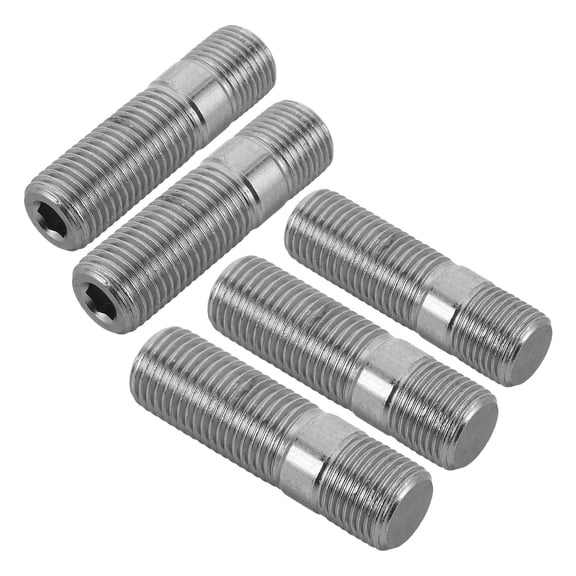 Luxshiny 5Pcs Car Wheel Stud Bolt Kit Grey High Strength Secure Wheel Hub Fasteners Replacement for Vehicle