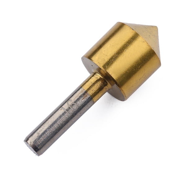 Luxshiny 5Pcs Cobalt Steel Deburring Tool Bit Set with Groove for Easy Debris Discharge and Chamfering