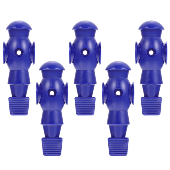 Luxshiny 5Pcs Dark Blue Resin Foosball Players Replacement for Table Soccer Machine with Durable Smooth Surface