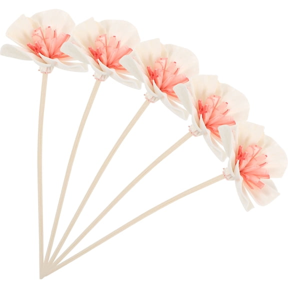 Luxshiny 5Pcs Decorative Aroma Diffusers with Rattan Reed Sticks for Serene Home Atmosphere