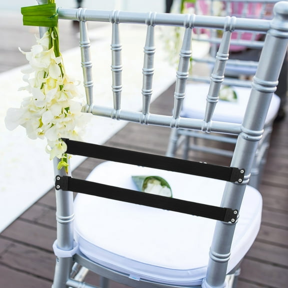 Luxshiny 5Pcs Elastic Webbing Chair Bands for Lounge Chair Replacement Black Comfortable Support Straps