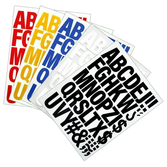 Luxshiny 5 Pieces Red Flocking Iron-On Letters for Clothing Transfer, Easy to Apply and